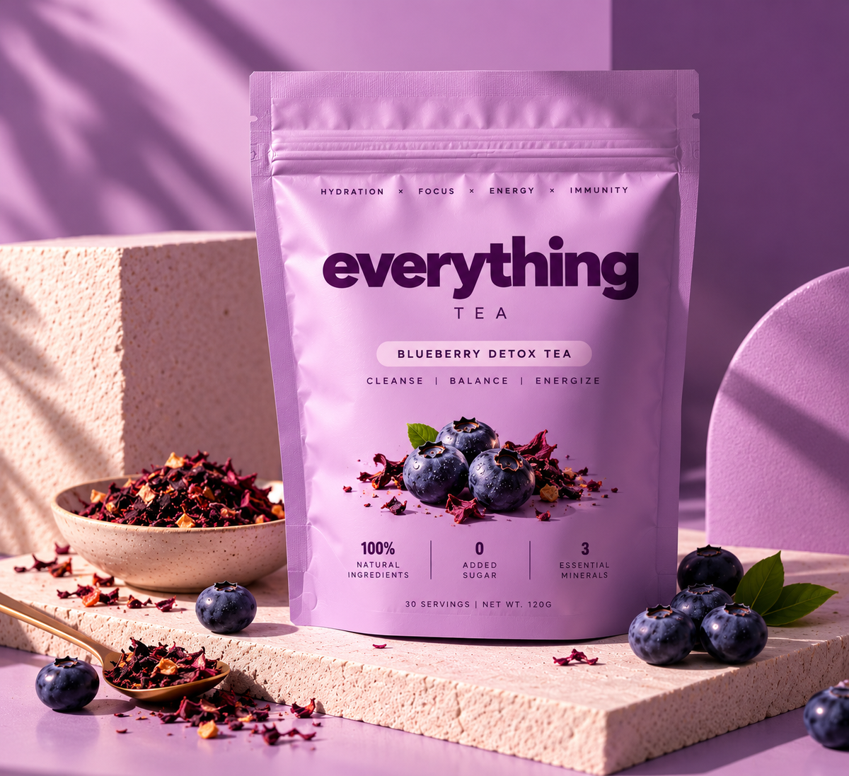 Blueberry Detox Tea — everything tea
